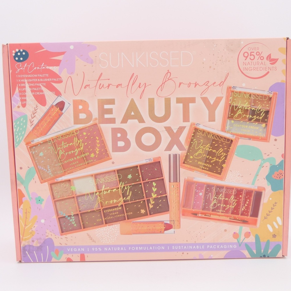 Sunkissed Naturally Bronzed Beauty Box w/ 8 Full Size Items - Vegan & Natural